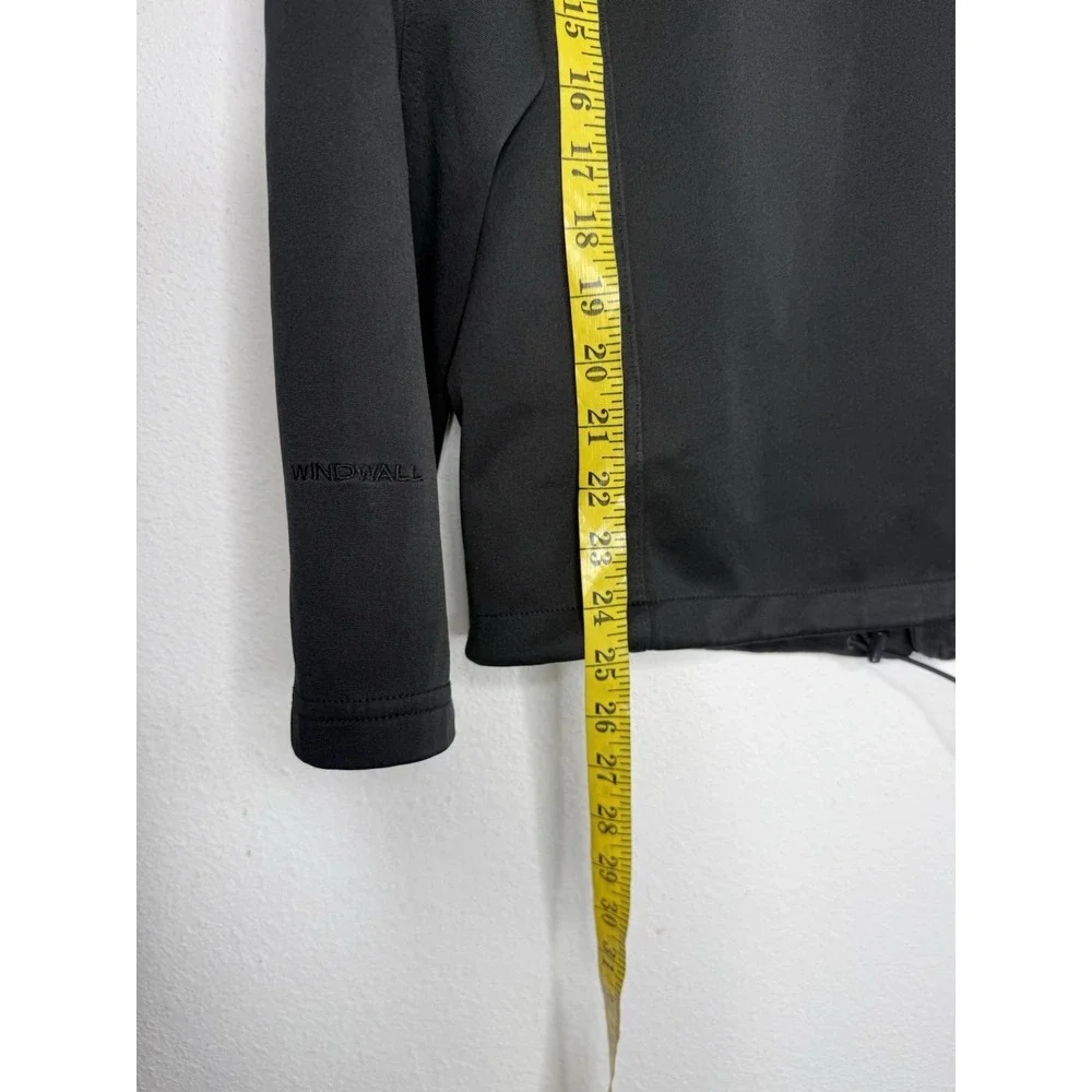 Men's M The North Face Apex Canyonwall Jacket‎ Black Windwall SoftShell Full-Zip